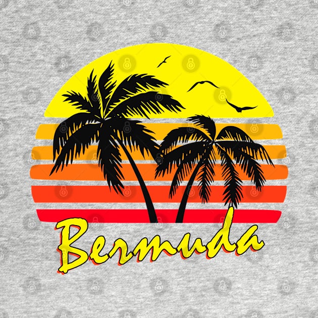 Bermuda Retro Sunset by Nerd_art